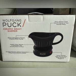 Wolfgang Puck Black Ceramic Gravy Warmer